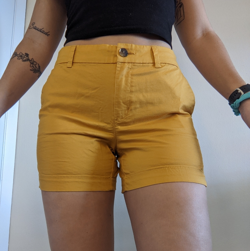 Yellow shorts